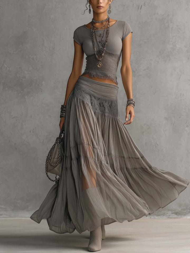 Caterina - Boho Couture Set with Ethereal Charm
