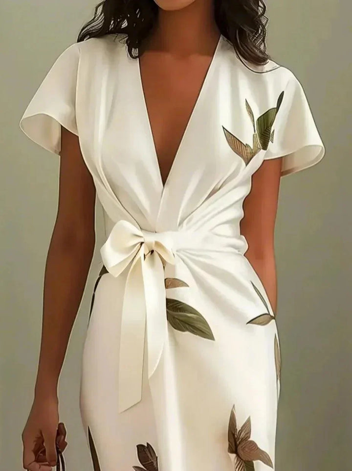 Jasmine™ | Elegant Bow Closure Dress