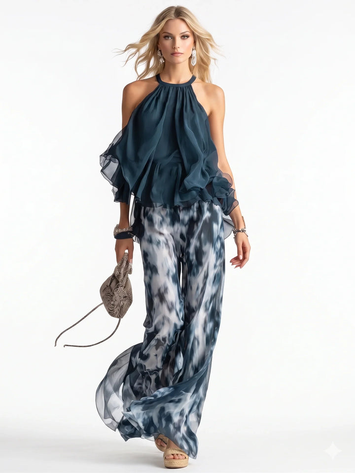 Ella | Elegant Two-piece Chiffon Set