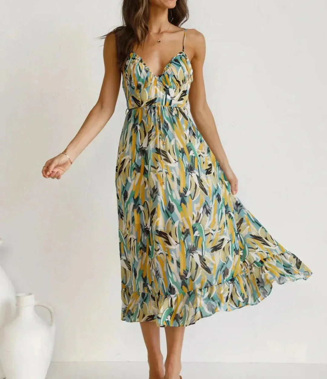 Janelle | Shimmering Midi Dress