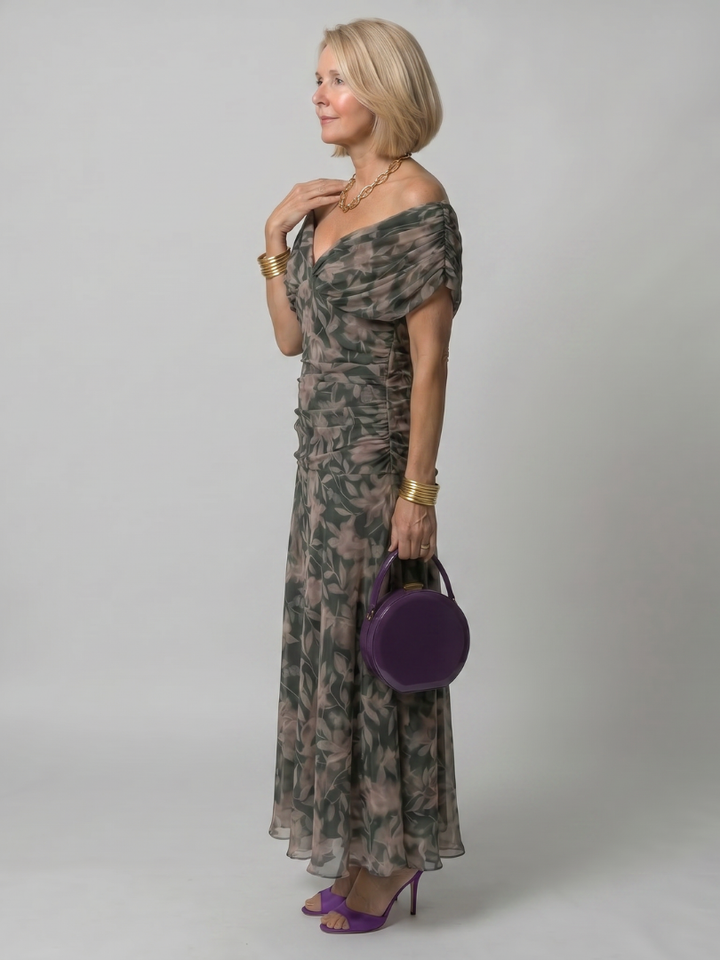Calen | Off Shoulder Midi Dress