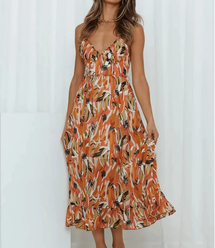 Janelle | Shimmering Midi Dress