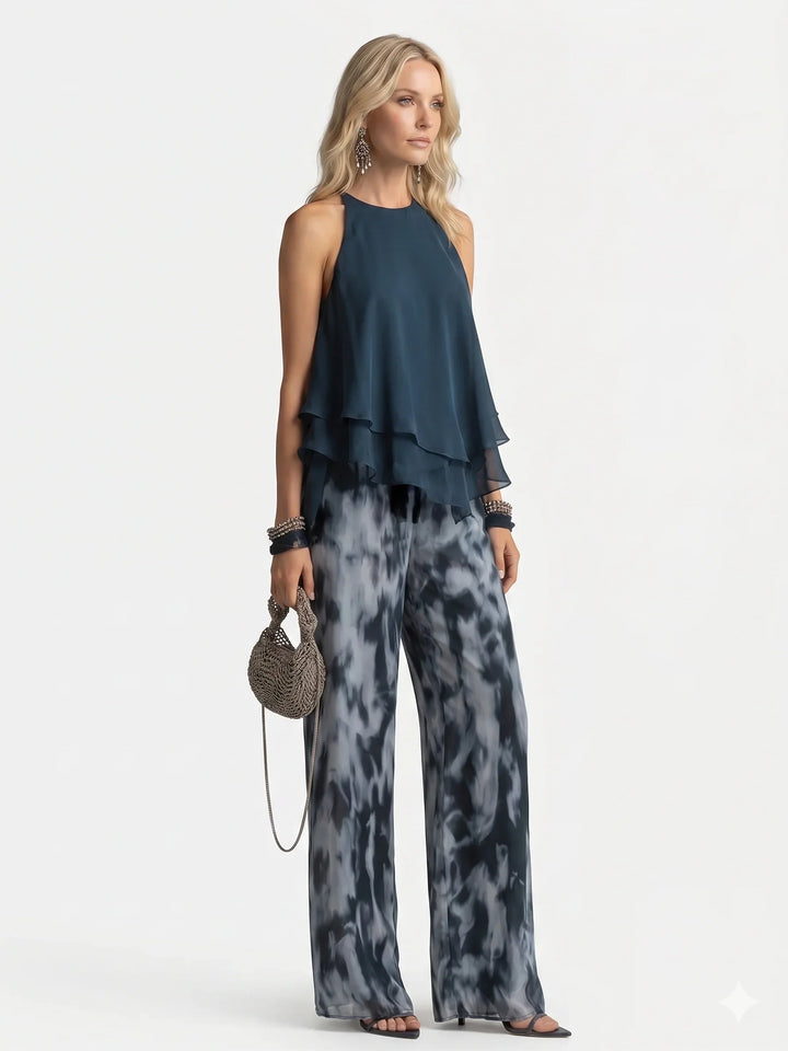 Ella | Elegant Two-piece Chiffon Set