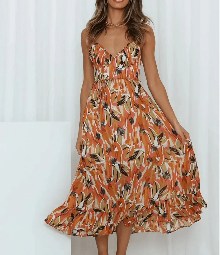 Janelle | Shimmering Midi Dress