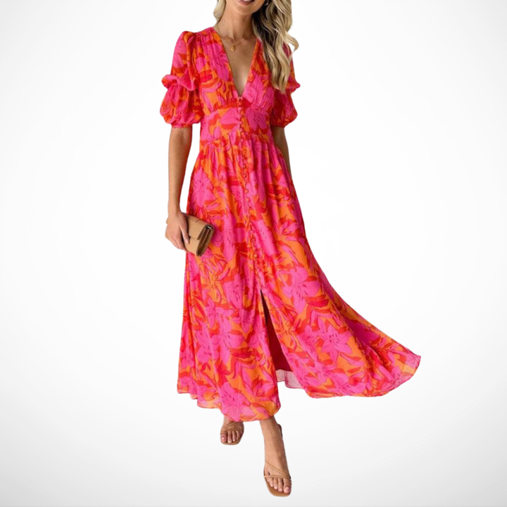 Merlot| Maxi Dress Solar Splendor