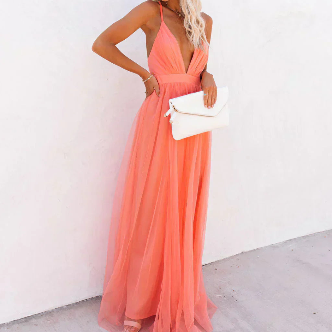 Jenevieve | Maxi Dress Light Coral