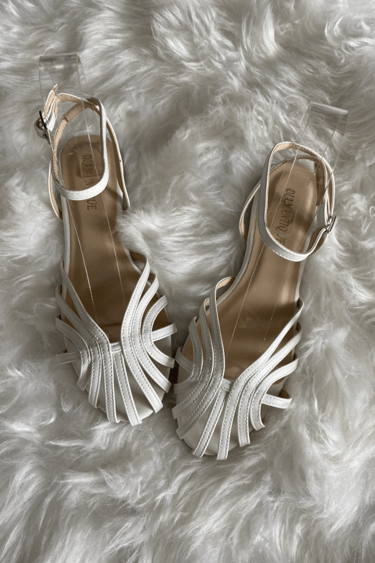 Joyela™ | Golden Ankle Strap Sandals
