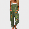 Comfortable Printed Overalls