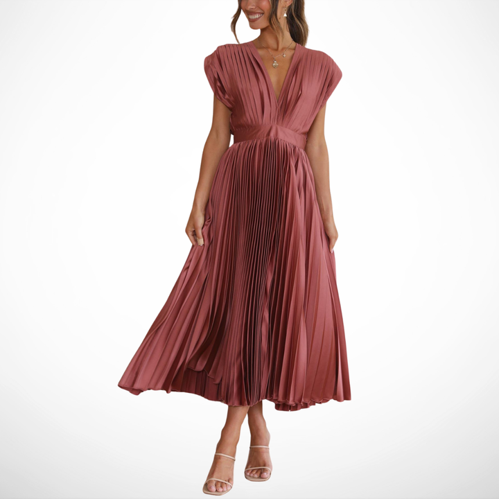 Katie | Elegant Pleated Dress