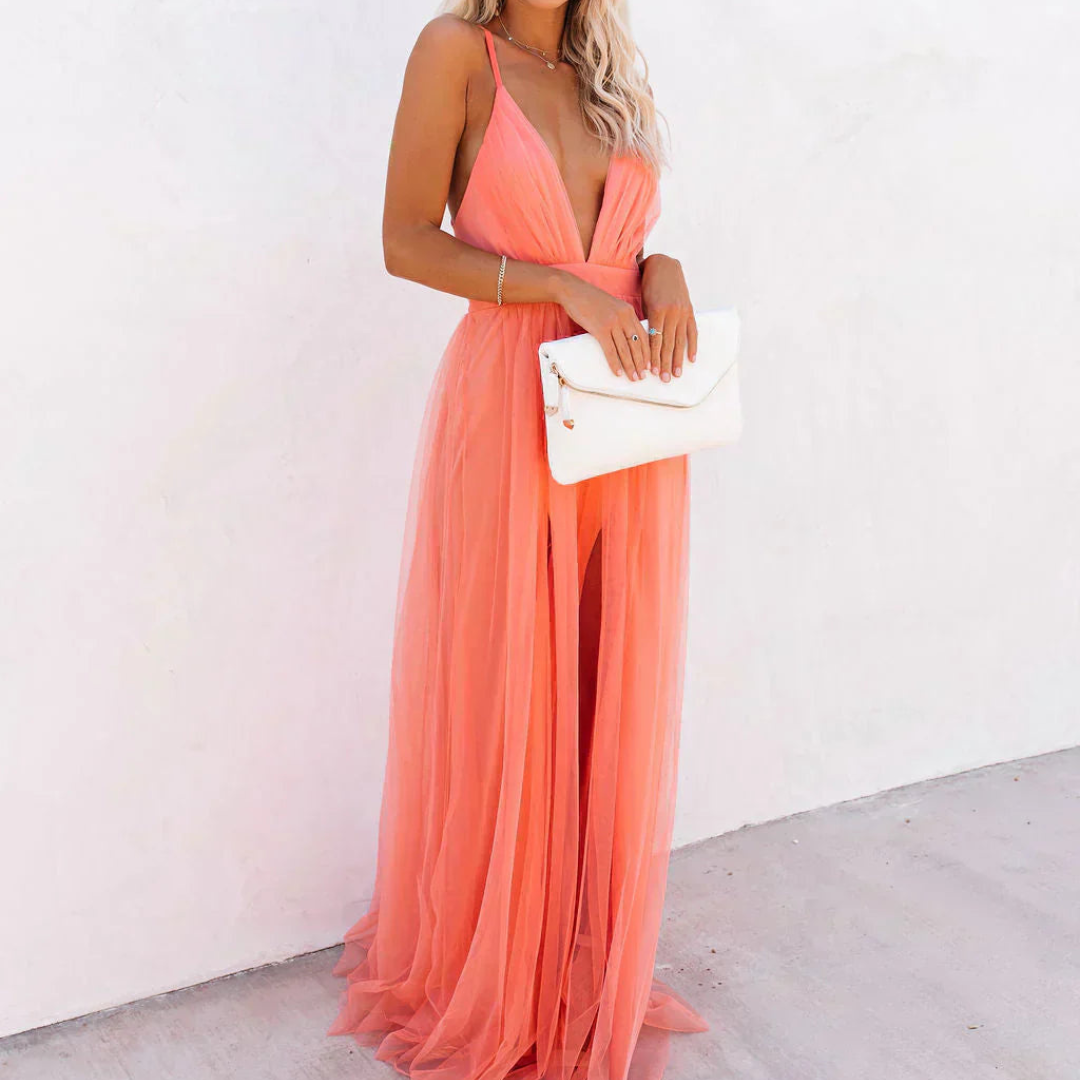 Jenevieve | Maxi Dress Light Coral