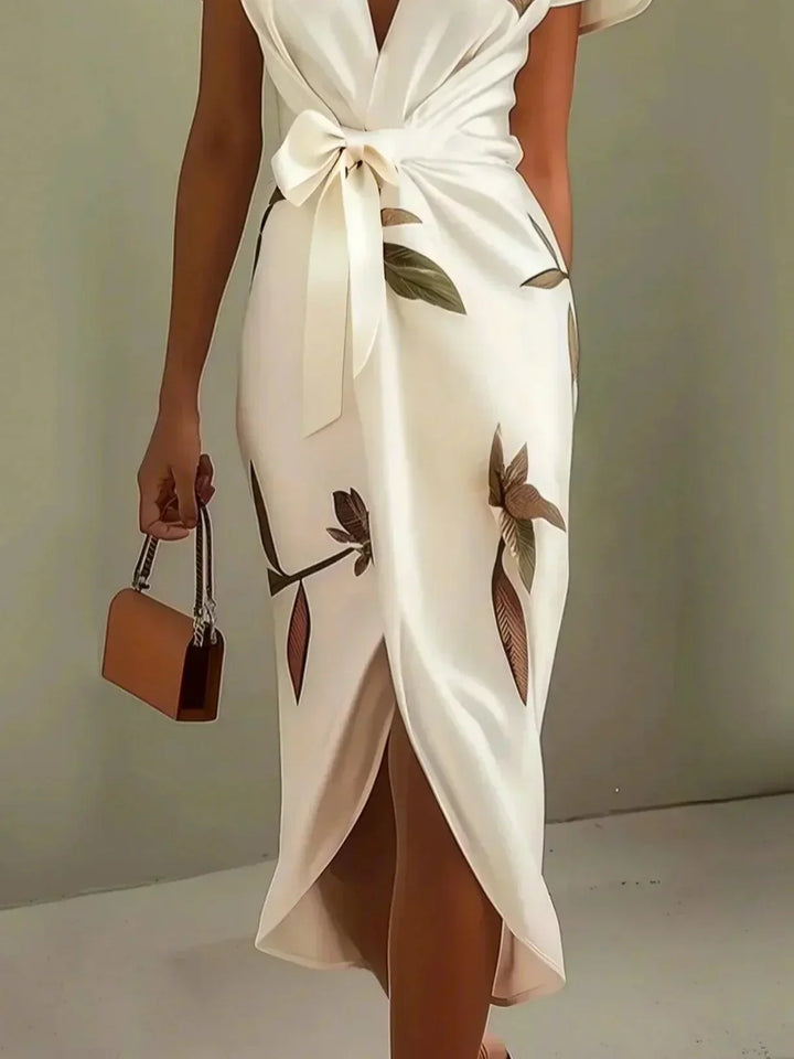 Jasmine™ | Elegant Bow Closure Dress