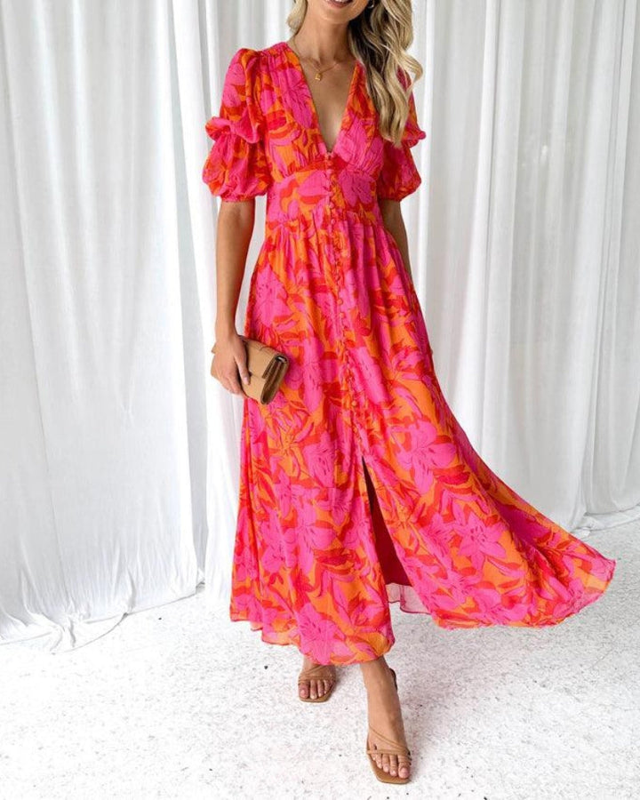 Merlot| Maxi Dress Solar Splendor
