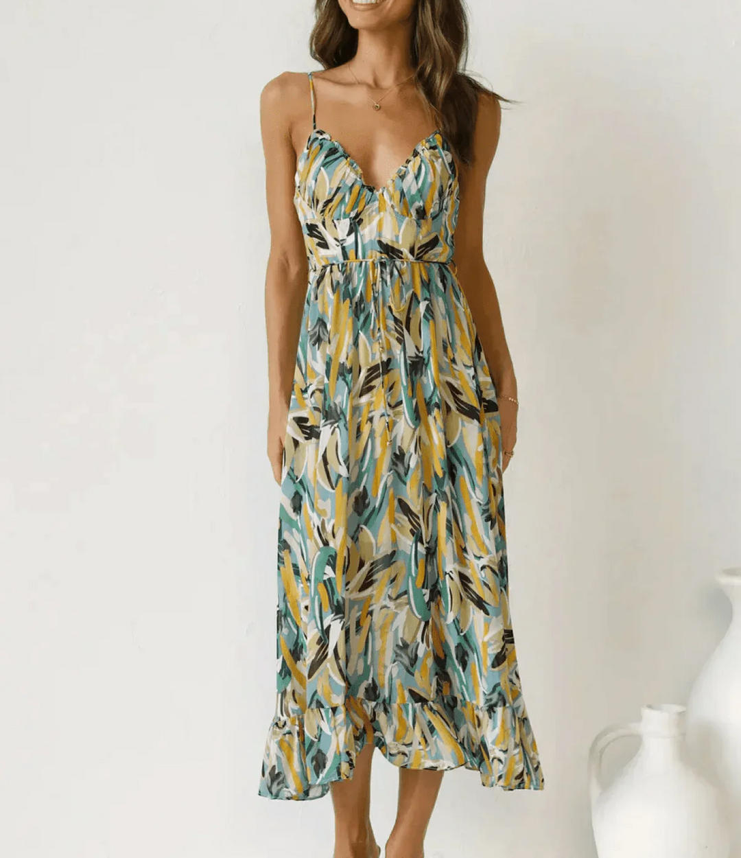 Janelle | Shimmering Midi Dress