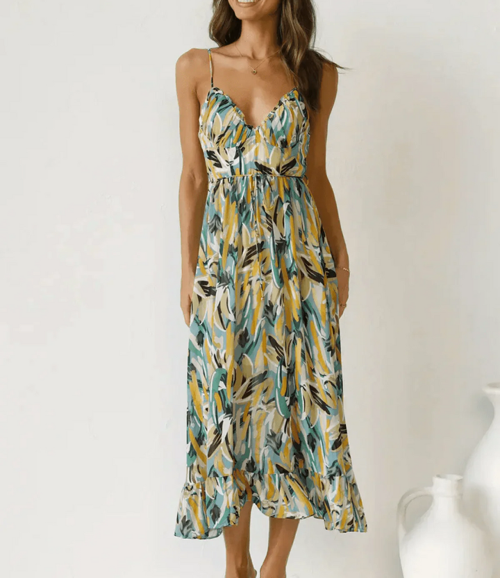 Janelle | Shimmering Midi Dress