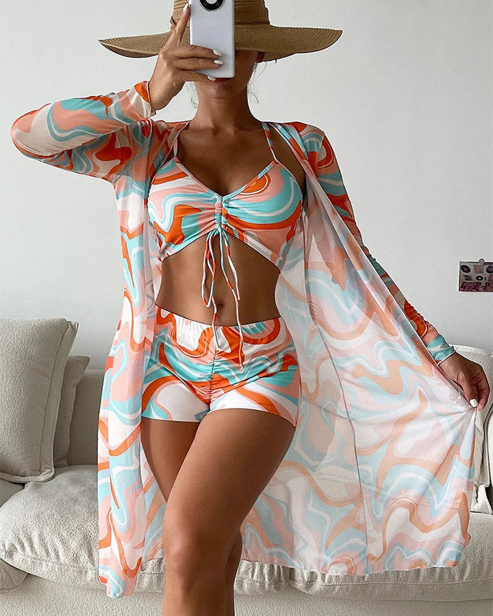 Diana | 3-Piece Printed Bikini Set