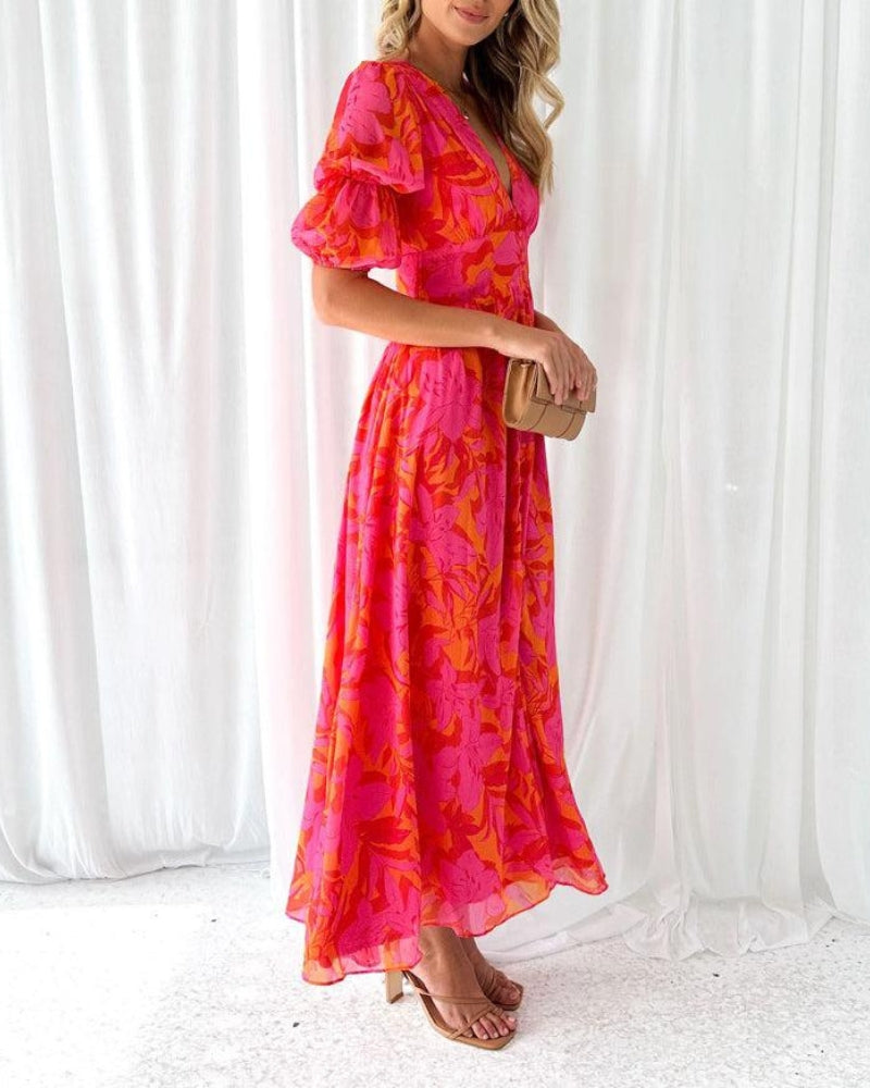 Merlot| Maxi Dress Solar Splendor