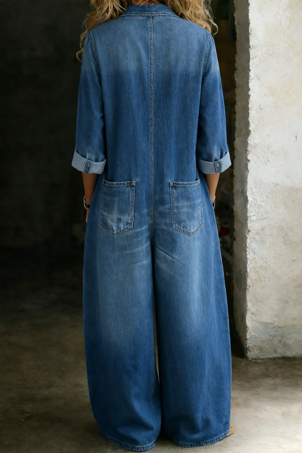 Lena | Comfortable Denim Jumpsuit