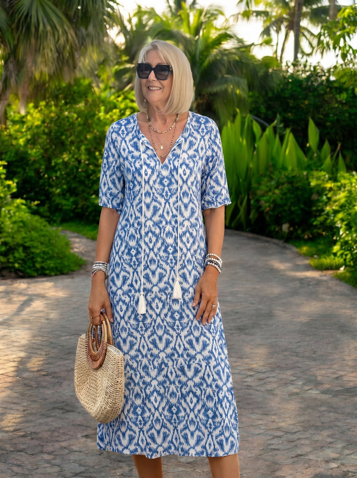 Luna | Boho Chic Midi Dress
