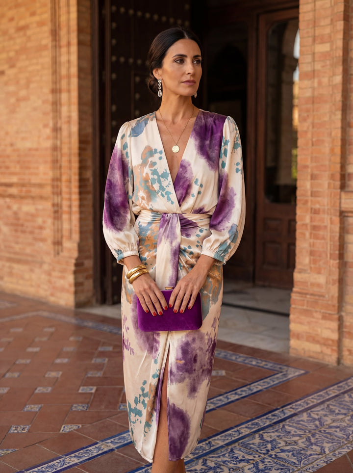Valeria - Elegant  V-Neck Dress