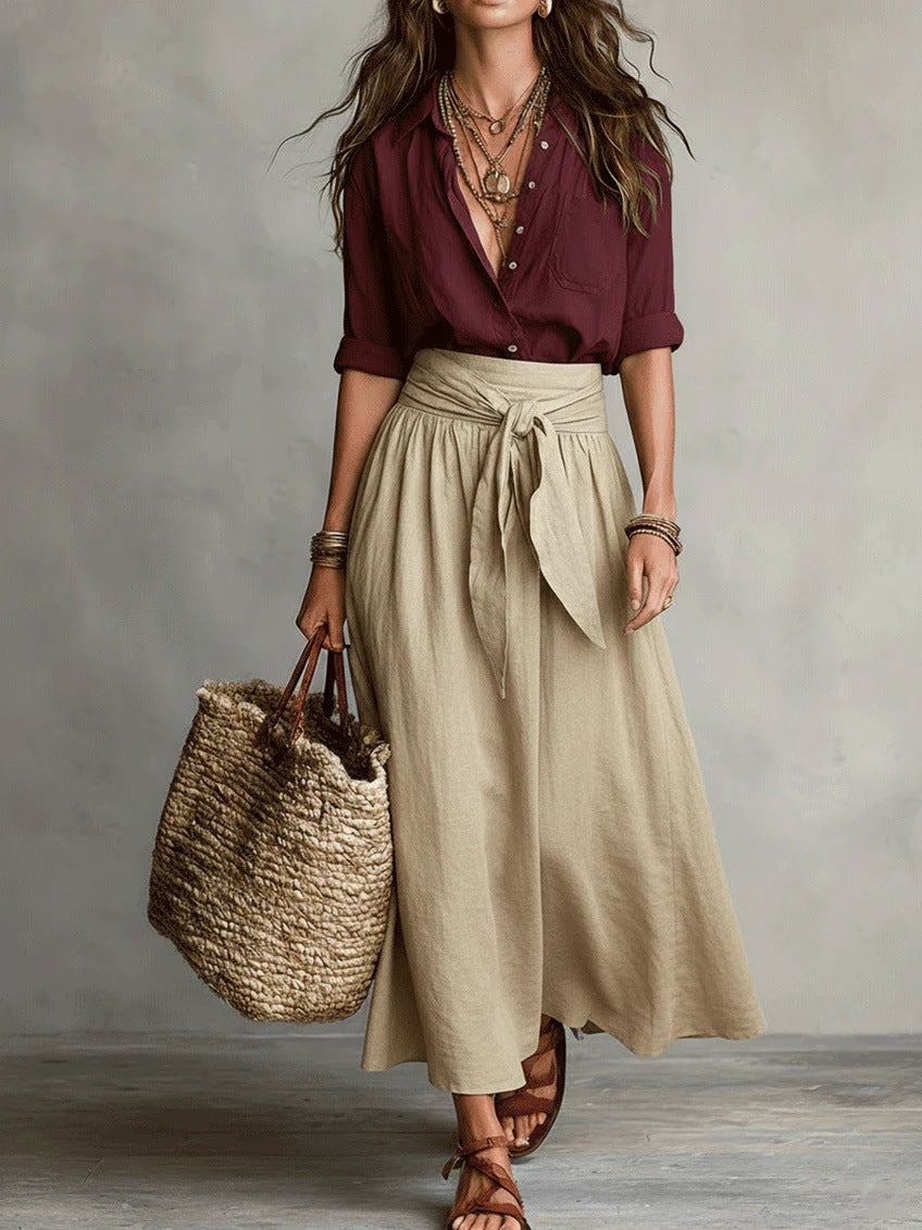 Vera | Two-piece Set Black & Olive