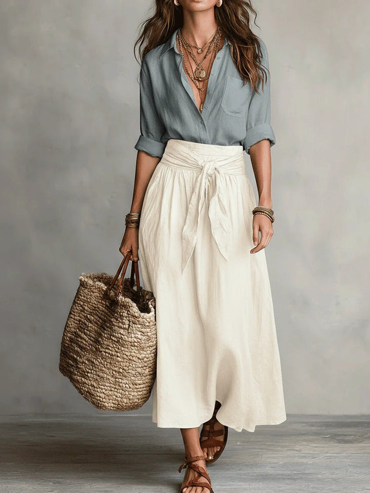 Vera | Two-piece Set Black & Olive