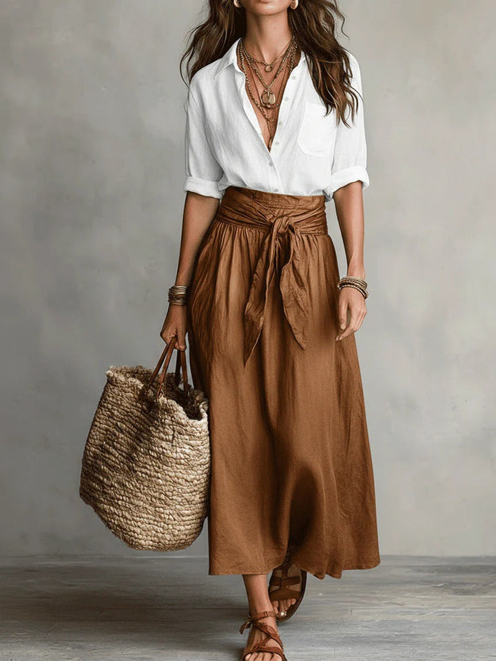 Vera | Two-piece Set Black & Olive