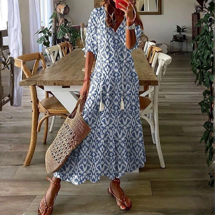 Luna | Boho Chic Midi Dress