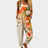 Comfortable Printed Overalls