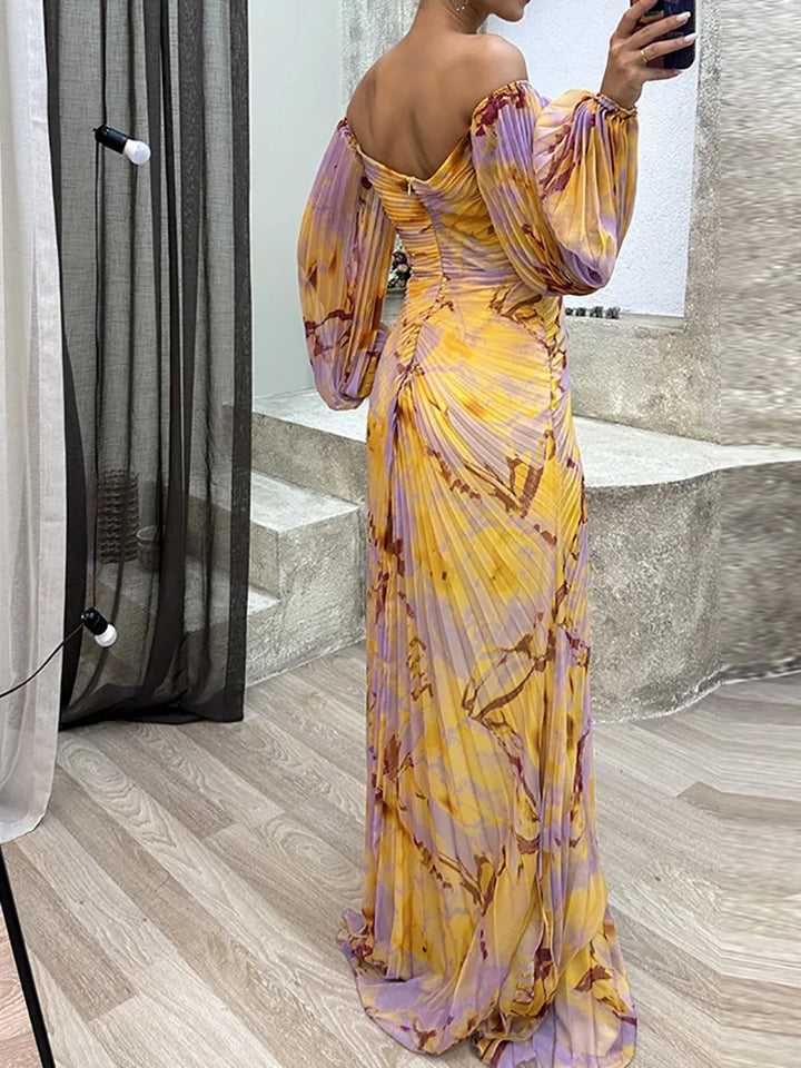 Amelia™ | Elegant Off Shoulder V-Neck Dress