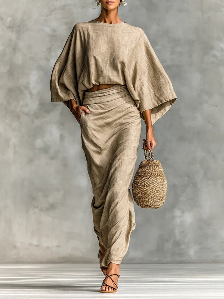 Giulia - Elegant two-piece set with skirt