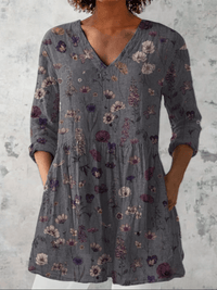 Audrey | Long Sleeve Blouse with V-Neck