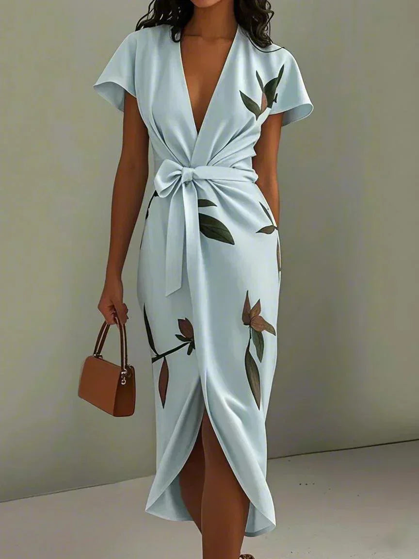 Jasmine™ | Elegant Bow Closure Dress