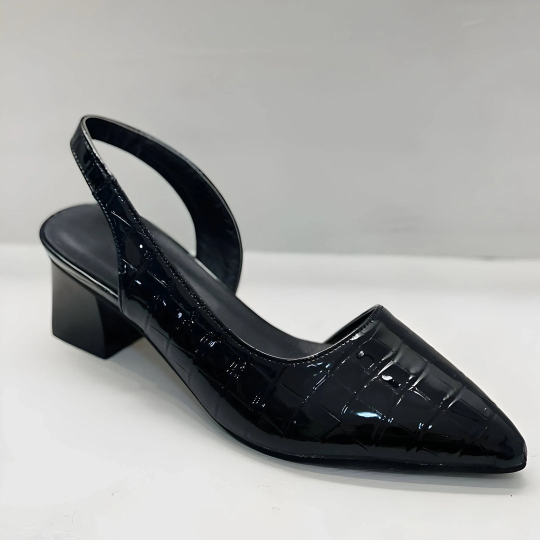 Olga - Elegant shoes with square heel