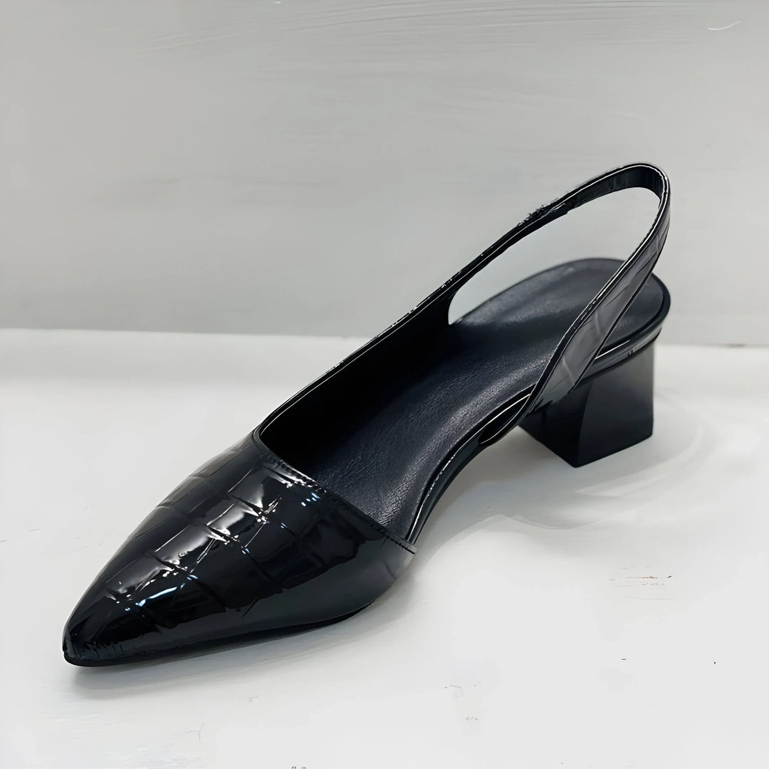 Olga - Elegant shoes with square heel