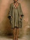 Fiorella - Soft linen and cotton dress with a natural style